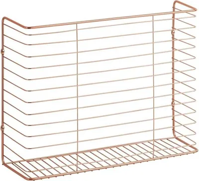 Produktbild von mDesign Wandregal Ablage Aufbewahrung Regal Organizer Metall  Roségold