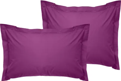 Produktbild von L'Essentiel Linge de Maison, Tonne Viole - 42, Oxford-Kissenbezug-Set (2 Stück) (FR), 100 % BAUMWOLLE RANFORCE, Lila,  60 x 60+5 cm