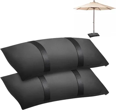 Produktbild von Sandsäcke 2er Set für Sonnenschirmständer, für Außenbereich, schwarz, 2 Stück