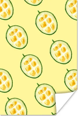 Produktbild von MuchoWow® Poster Zitrusfrüchte - Obst - Muster 80x120 cm - Papierdruck