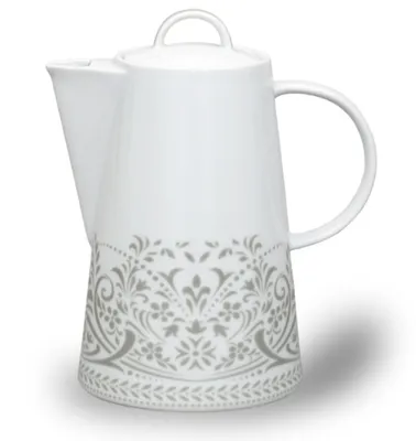 Obrázok produktu pre Thun 1794 Tom, kanvica na kávu 1,2 l, sivá čipka, porcelán Thun