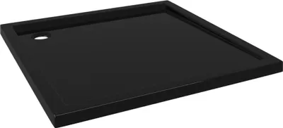 Immagine prodotto di vidaXL Piatto doccia ABS quadrato nero 90x90 cm