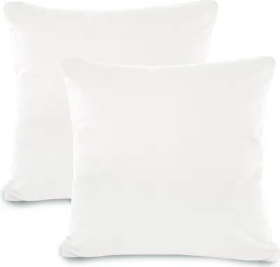 Produktbild von Doppelpack Active Bezug 80x80 schneeweiß Baumwolle Jersey Reißverschluss