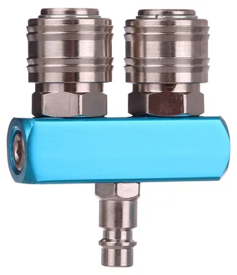 Obrázok produktu pre Pneumatický rozdeľovač 2x rýchlospojka 1x zástrčka