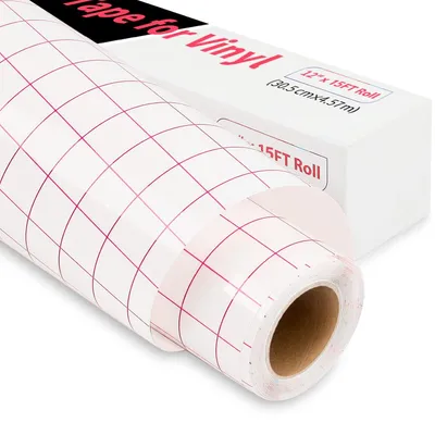 Produktbild von Vinyl-Transferfolie für Plotter – 30-5 cm x 457-5 cm – Folienplotter für Aufkleber – Schilder – Fenster mit klarer Ausrichtungsrasterung
