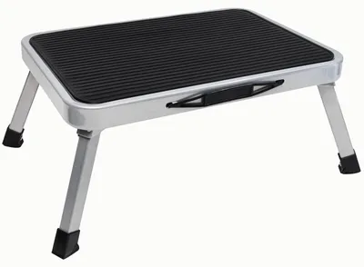 Productafbeelding van Opstapje - Inklapbaar - 38 x 26 x 17 cm - Staal met antislip - Tot 150 kg