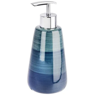 Produktbild von WENKO Seifenspender Mod. Pottery Petrol Keramik, handbemalt