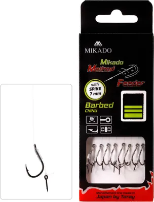 Obrázek produktu pro Mikado Návazec Mf S Jehlou Háček S Protihrotem Číslo 10 / Vlasec 0.23mm/10cm 8 Ks