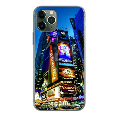 Produktbild von MuchoWow® Handyhülle Schutzhülle Hülle für iPhone 11 Pro New York - Nacht - USA Silikon Softcase Handy Hülle - Handy