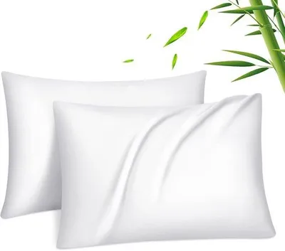 Productafbeelding van Famanu kussenslopen van Lyocell, set van 2 - Wit, 40x60 cm