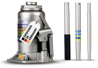 Obrázek produktu pro alca® Hydraulický zvedák pro auta 20t I Ocelový zvedák a stojan I pro auta, motocykly, automobily a dílny I Výška zdvihu 244-449 mm I Certifikát a test GS