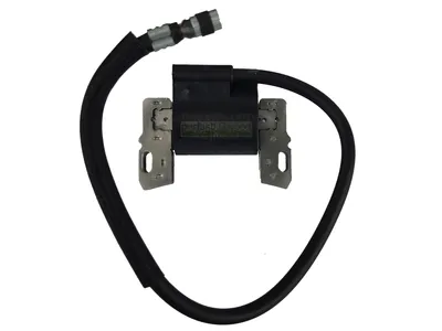 A product shot of an ignition coil for a Briggs & Stratton engine.