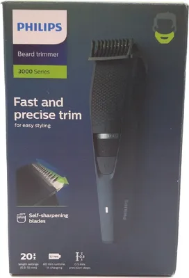 Zdjęcie produktu dla Philips trymer do brody seria 3000 elektryczny trymer do brody maszynka do strzyżenia włosów dla mężczyzn