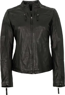 Produktbild von 7eleven - Damen Lederjacke Lammnappa schwarz : 46