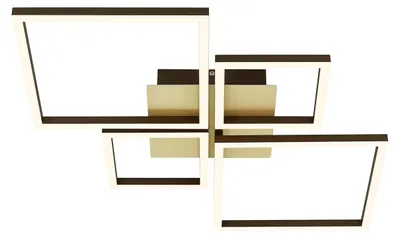 Immagine prodotto di Applique Moderna Frame Metallo Oro Spazzolato Led Integrato 44W 3000K