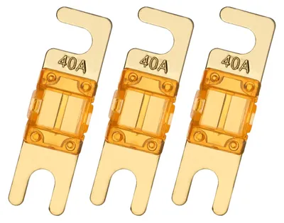 Mini-ANL-Sicherungen 40 A 125 V, 3 Stück, Flachsicherung