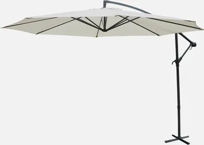 Produktbild von sweeek - Runder Ampelschirm Ø350cm - Ecru