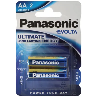 Immagine prodotto di Batteria Panasonic AA Mignon Evolta 1,5 V in blister da 2 pezzi