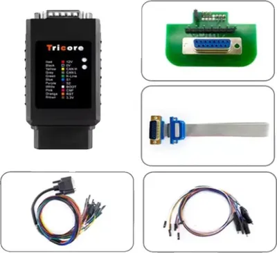 Image de Programmeur ECU, Support multilingue, Fonctions de récupération avancées, Adaptateur pour V22
