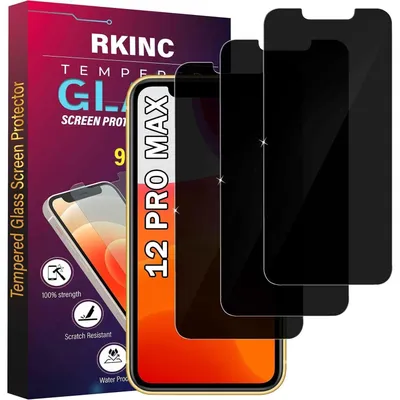 Obrázek produktu pro Ochranná fólie z tvrzeného skla pro iPhone 12 Pro Max (6,7 palců), 3 kusy, s ochranou proti nahlédnutí, odolná proti poškrábání, nerozbitná