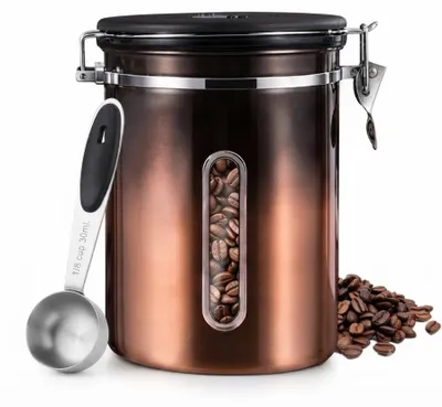 Luftdichter Kaffeebehälter 1 kg, 2,8 L, Edelstahl