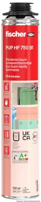 Produktbild von fischer Pistolenschaum PUP HF, schwerentflammbar, B1-Qualität, 750 ml