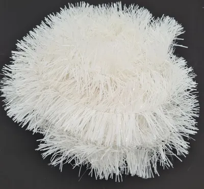 Produktbild von 11m Lametta Weihnachtsgirlande Christbaumschmuck Girlande Weihnachten Deko Weiß