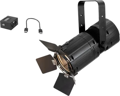 Productafbeelding van EUROLITE Set LED PFR-50 WW Fresnel Spot + DMX-interface (20000974)