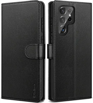 Produktbild von Case Cover Für Samsung Galaxy S22 Ultra 5G Schwarz Geschlossen Mit Klappe