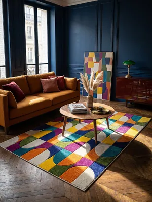 Teppich rechteckig im modernen Wohnzimmer_#sku_BARK503119375340-BARK503119375341-BARK503119375342-BARK503119375343#