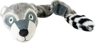 Produktbild von Duvo+ Hundespielzeug Waschbär quietschend aus Plüsch grau