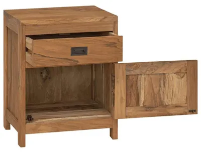 Zdjęcie produktu dla vidaXL Stolik nocny z litego drewna tekowego 40x30x50 cm