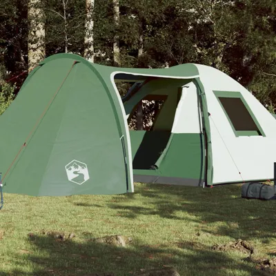 Produktbild von Design Campingzelt 6 Personen Grün 466x342x200 cm 185T Taft, Campingzelte 2024 Neu