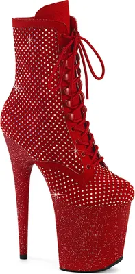 Produktbild von FLAMINGO-1020RM Damen Booties von Pleaser, Rot  , EU 35, US 5