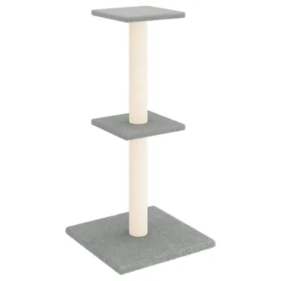 Zdjęcie produktu dla vidaXL Drapak z sizalowymi słupkami do drapania jasnoszary 73 cm