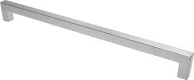 Immagine prodotto di Maniglia per mobili BA 480 mm, maniglia da cucina in acciaio inossidabile spazzolato, maniglia angolare per armadi