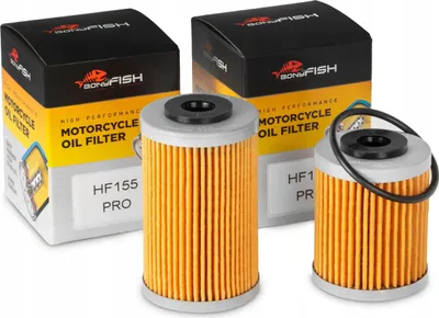 Produktbild von BonyFISH | Ölfilter 2 Stück - Breite Anwendung - zu KTM - HF155 + HF157 - ProFilter - Entwickelt für Motorradfahrer - Ahlstrom-Munksjö