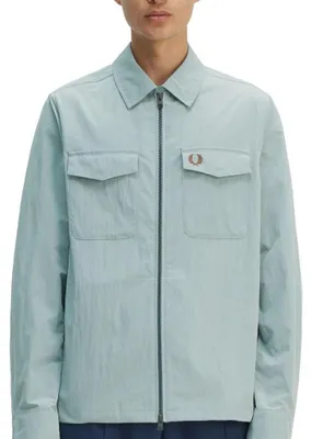 Produktbild von FRED PERRY Overshirt mit Reißverschluss, Blau