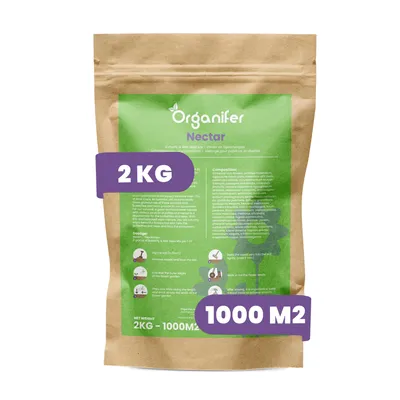 Obrázok produktu pre Zmes pre motýle a včely Nektar 2 kg = 1000 m² – 40 druhov kvetov, včelí lúka a lúka pre hmyz, semená nektárnych rastlín – Organifer