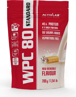 Produktbild von Activlab WPC 80 Standard 700g, 100 % reines Molkenproteinkonzentrat - Milchfondant