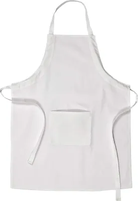 Produktbild von Creativ Company Baumwollschürze weiß mit Tasche 84x65 cm für Basteln