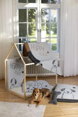 Produktbild von Hundematte gefüttert My Happy Place Farbe Filz 70x80cm von David Fussenegger