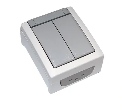 Produktbild von Panasonic Pacific Aufputz Feuchtraum Serienschalter Ein / Aus IP54 grau