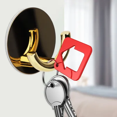 Imagen del producto de Gancho adhesivo, perchero, acero inoxidable. Gancho adhesivo de aleación de zinc, perchero para puerta o pared, gancho adhesivo