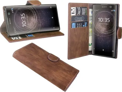 Zdjęcie produktu dla Sony Xperia XA2 Ultra Etui na telefon komórkowy Etui z klapką Etui ochronne na smartfon Brązowy
