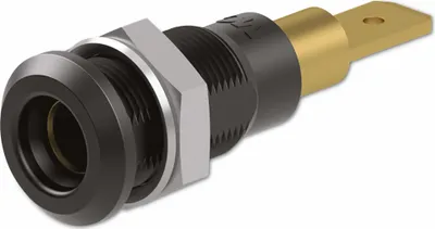 Obrázek produktu pro Zásuvka STÄUBLI, 64.3040-21, 4 mm, černá, 30 V, 25 A / 60 V, 25 A