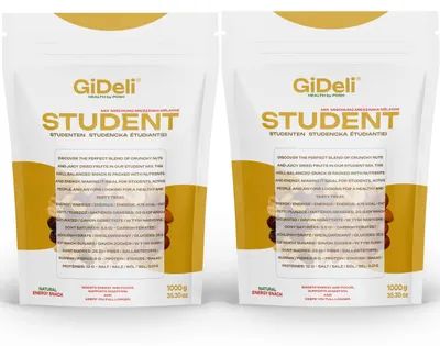 Produktbild von Studentenfutter 2kg Nuss-Frucht-Mix ungesalzen Cranberries Bananenchips GiDeli