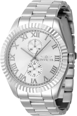 Obrázek produktu pro Invicta Specialty 47421 Pánské hodinky - Quartz Movement - Nerezová ocel se stříbrným ciferníkem - 43 mm