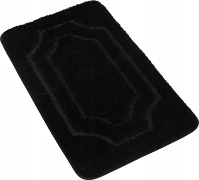 Zdjęcie produktu dla Beqhause Dywanik Łazienkowy Mata Antypoślizgowa 50X80 Cm Czarna Gruba