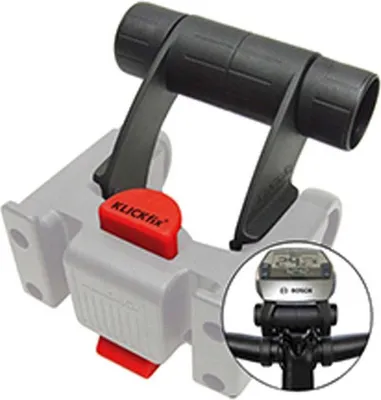 Immagine prodotto di Porta accessori Klickfix Multi Clip E bw, per adattatore manubrio, Ø 25,4mm/ 31,8mm